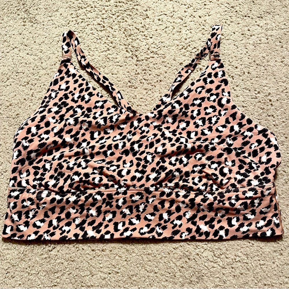 Aerie Leopard Print Sports Bra
